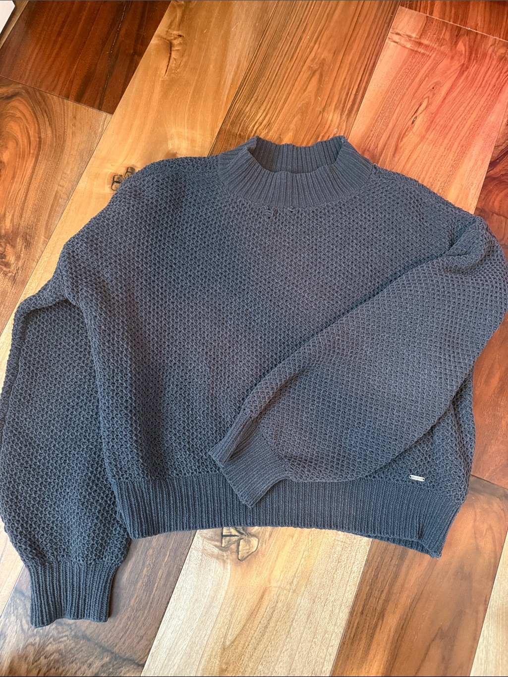 Classic Grey Knit Sweater - Women